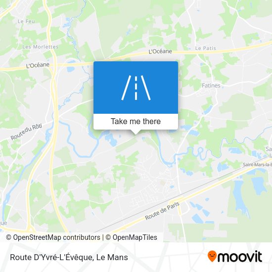 Route D'Yvré-L'Évêque map