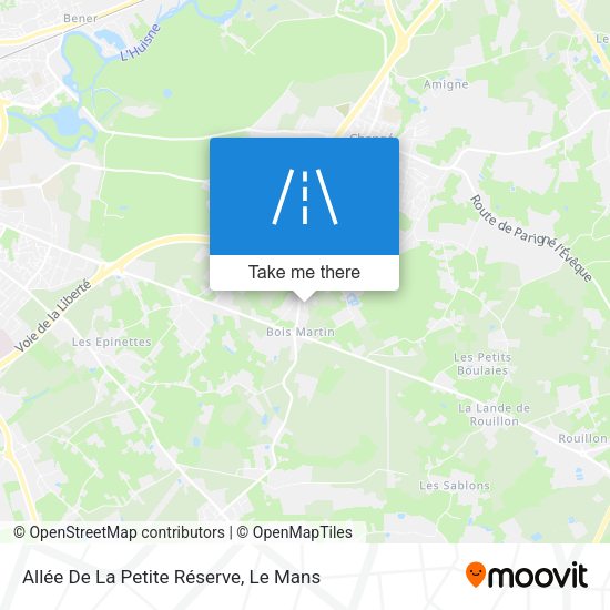 Allée De La Petite Réserve map