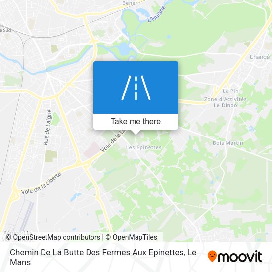 Chemin De La Butte Des Fermes Aux Epinettes map