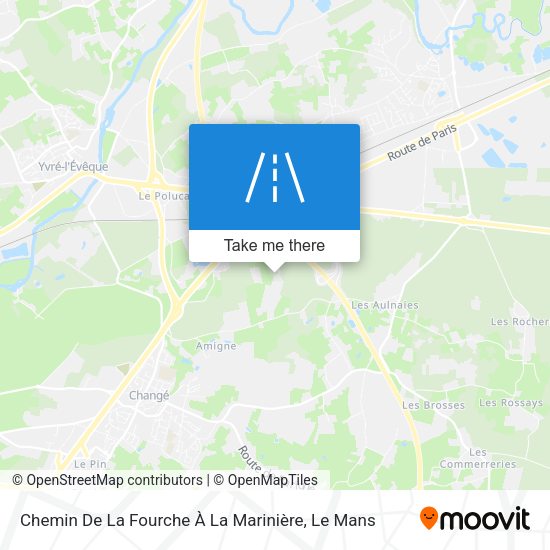 Chemin De La Fourche À La Marinière map