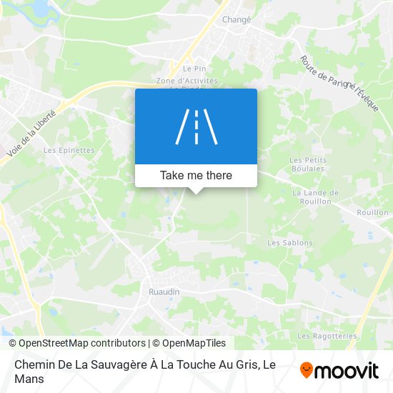 Chemin De La Sauvagère À La Touche Au Gris map