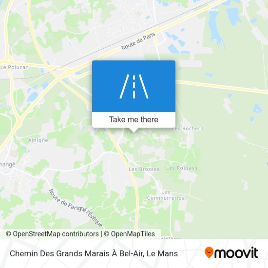 Chemin Des Grands Marais À Bel-Air map