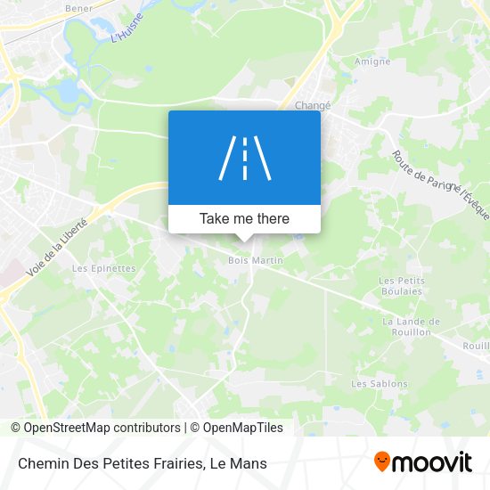 Chemin Des Petites Frairies map