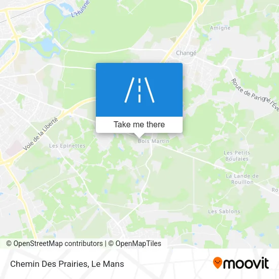 Chemin Des Prairies map