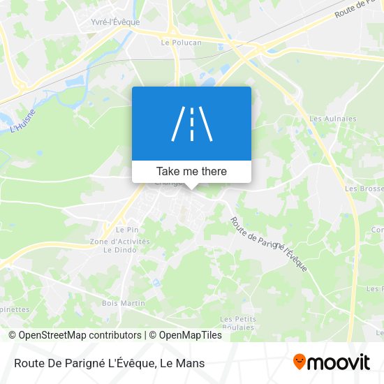Route De Parigné L'Évêque map