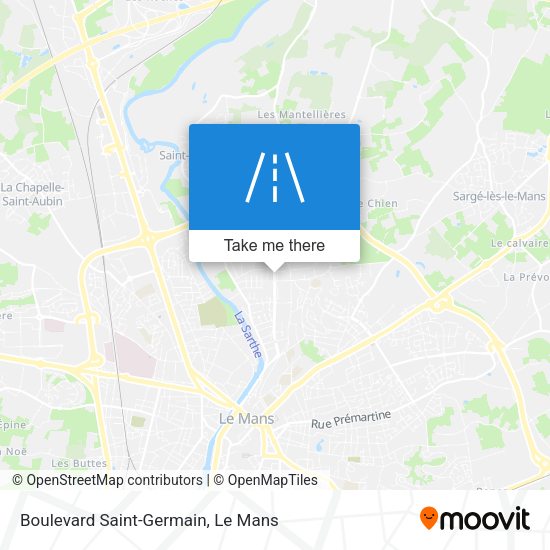 Boulevard Saint-Germain map