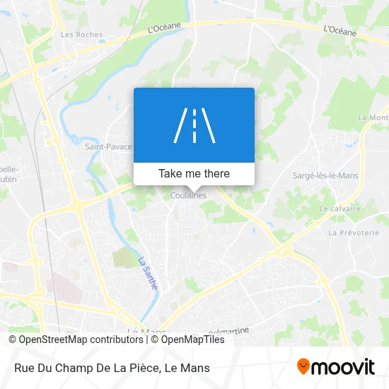 Rue Du Champ De La Pièce map