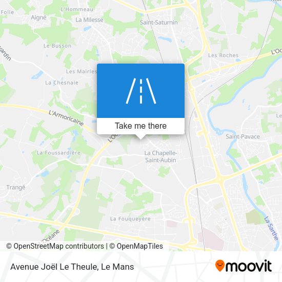 Avenue Joël Le Theule map