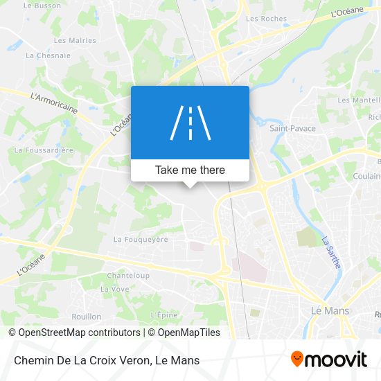 Chemin De La Croix Veron map