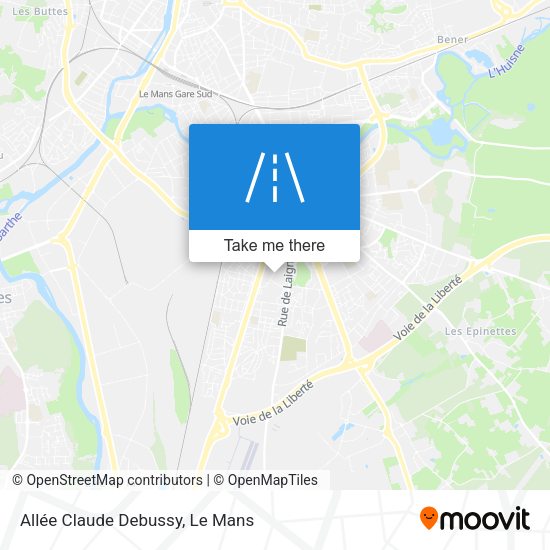 Allée Claude Debussy map