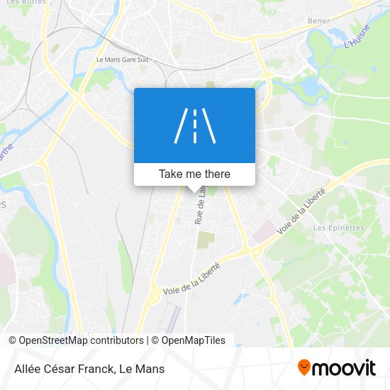 Allée César Franck map