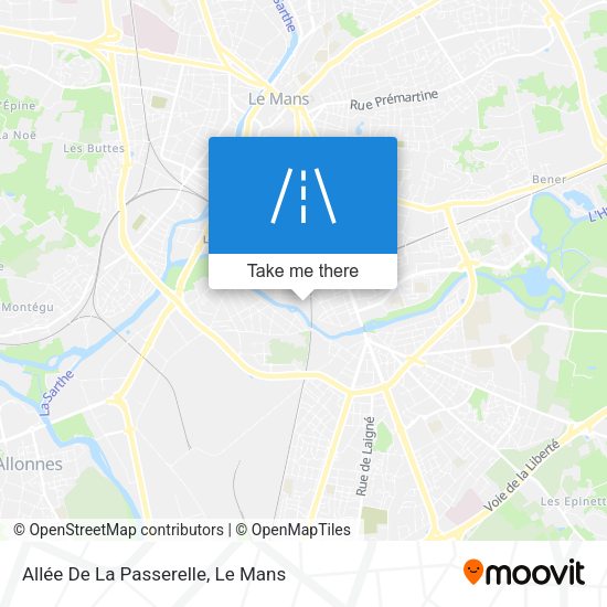 Allée De La Passerelle map