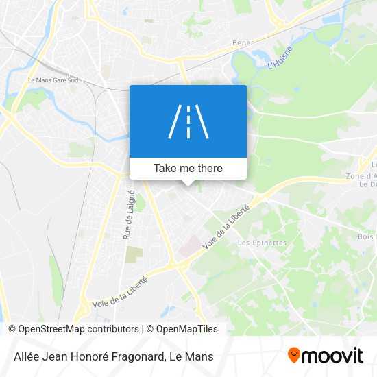 Allée Jean Honoré Fragonard map