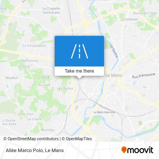 Allée Marco Polo map