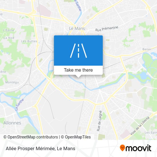 Allée Prosper Mérimée map