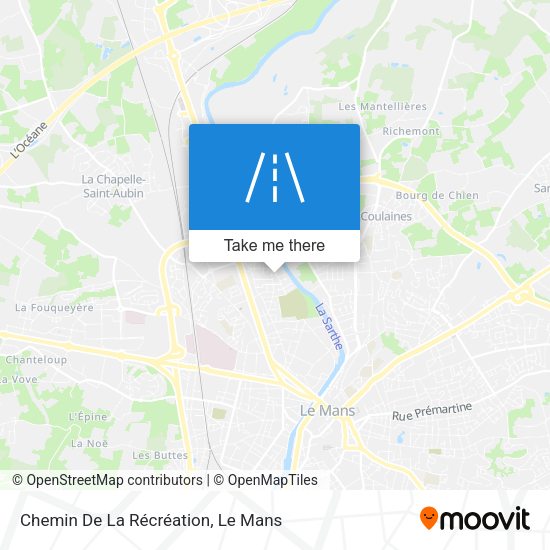 Chemin De La Récréation map