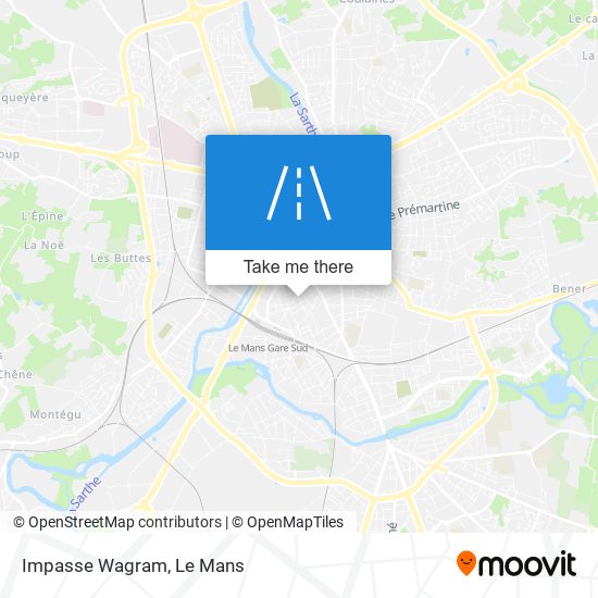 Impasse Wagram map