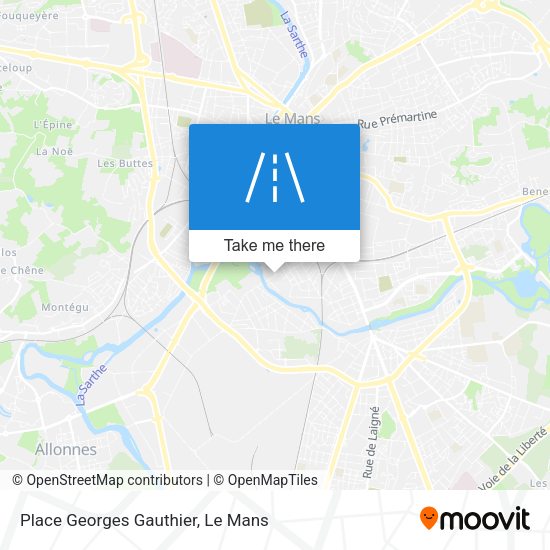 Place Georges Gauthier map