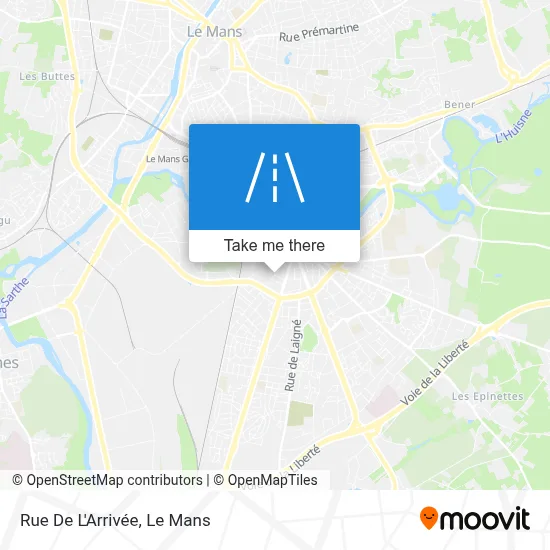 Rue De L'Arrivée map