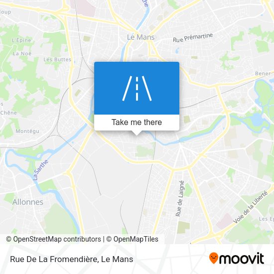 Rue De La Fromendière map