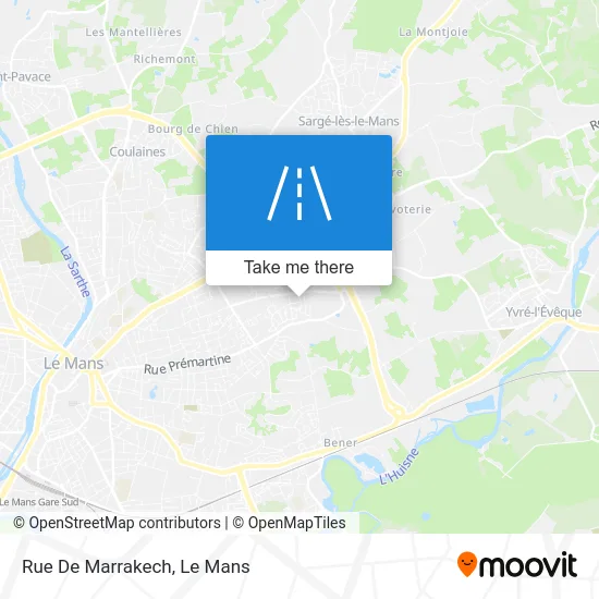 Mapa Rue De Marrakech