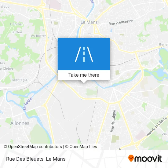 Rue Des Bleuets map