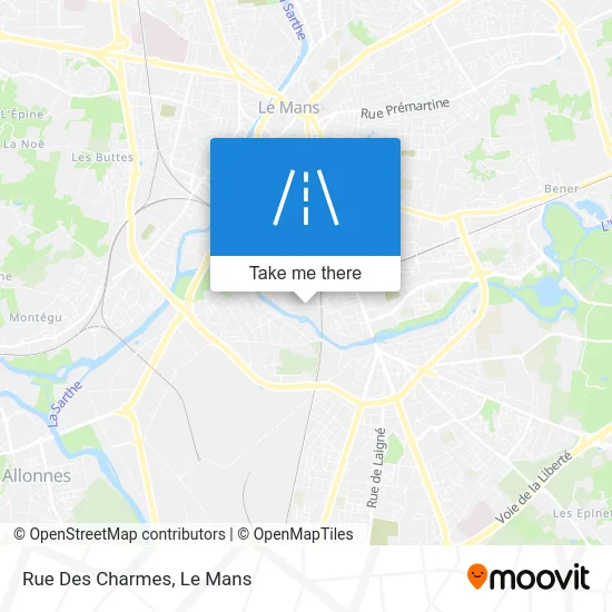 Mapa Rue Des Charmes