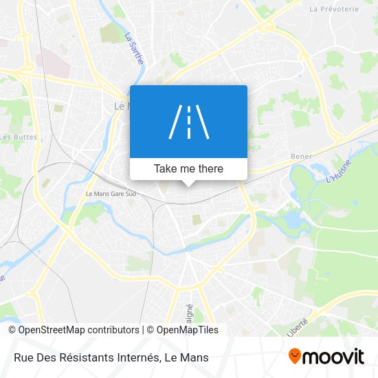 Rue Des Résistants Internés map