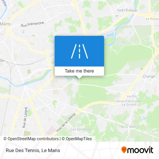 Rue Des Tennis map