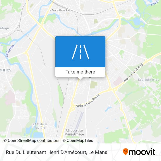 Rue Du Lieutenant Henri D'Amécourt map