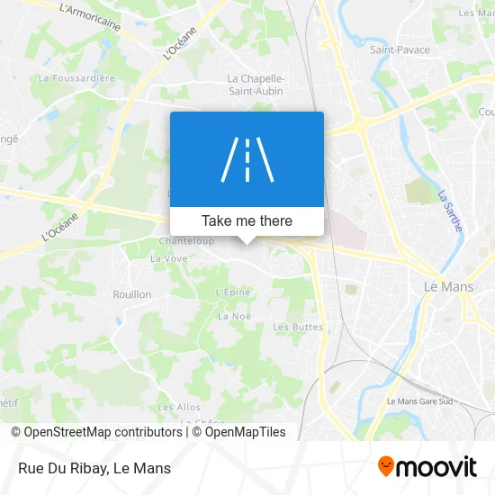 Rue Du Ribay map