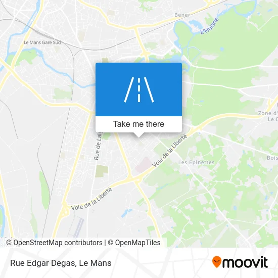 Mapa Rue Edgar Degas