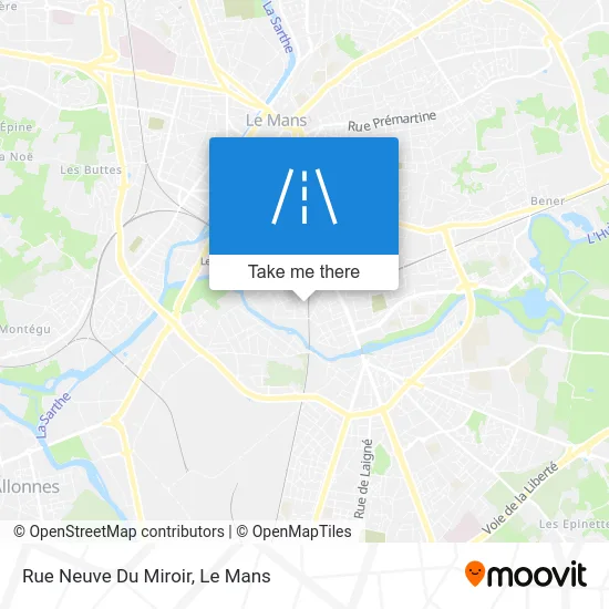 Mapa Rue Neuve Du Miroir