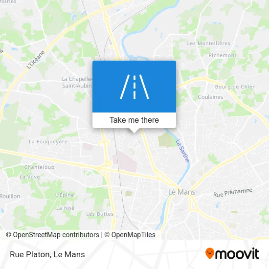 Rue Platon map