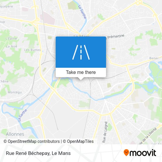 Rue René Béchepay map