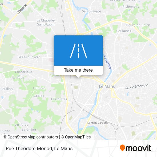 Rue Théodore Monod map