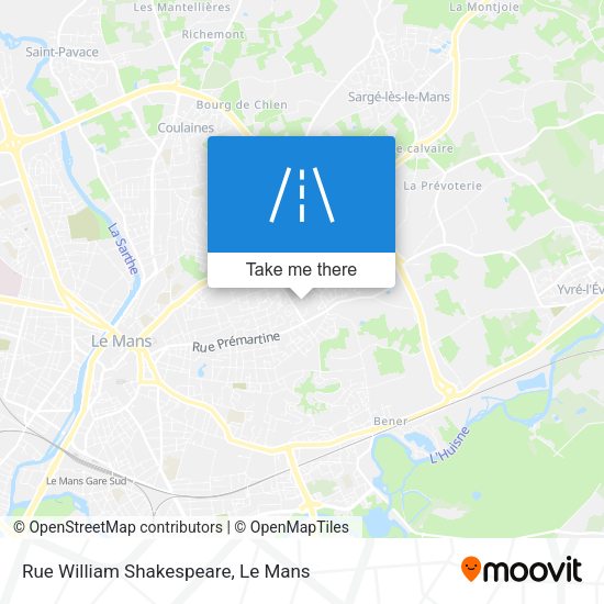 Rue William Shakespeare map