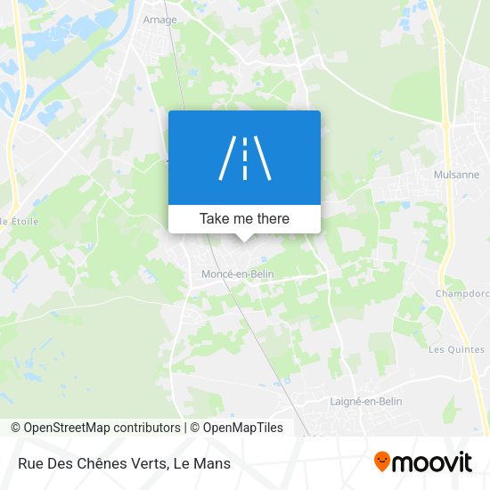 Rue Des Chênes Verts map