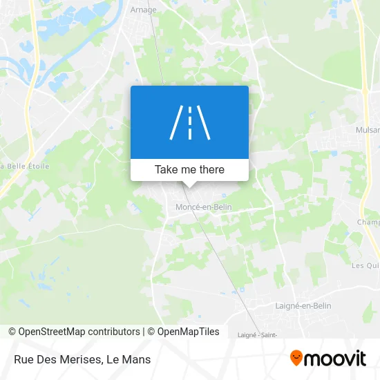 Mapa Rue Des Merises