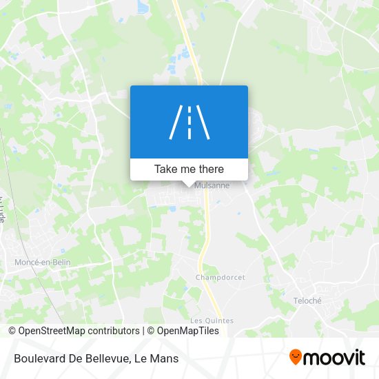 Boulevard De Bellevue map