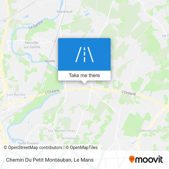 Chemin Du Petit Montauban map