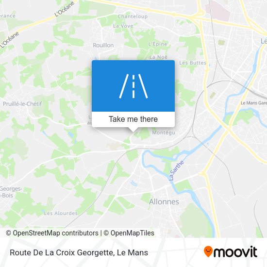 Route De La Croix Georgette map