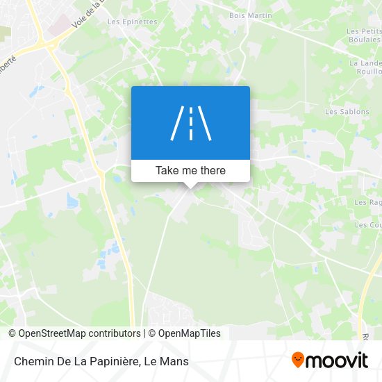 Chemin De La Papinière map