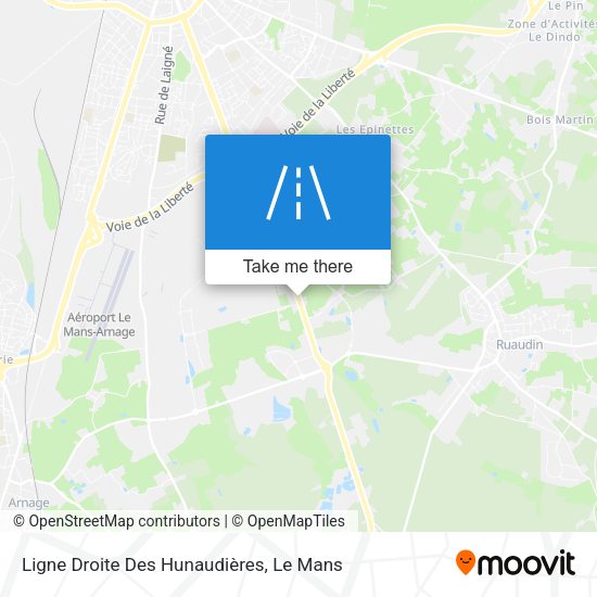 Ligne Droite Des Hunaudières map