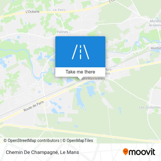 Chemin De Champagné map