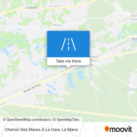 Chemin Des Mares À La Gare map