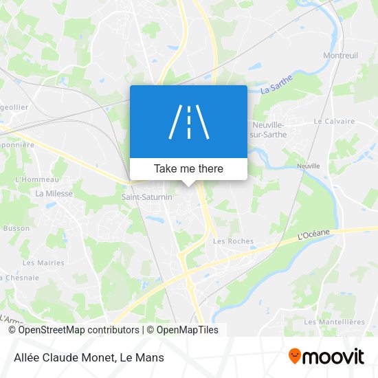 Allée Claude Monet map