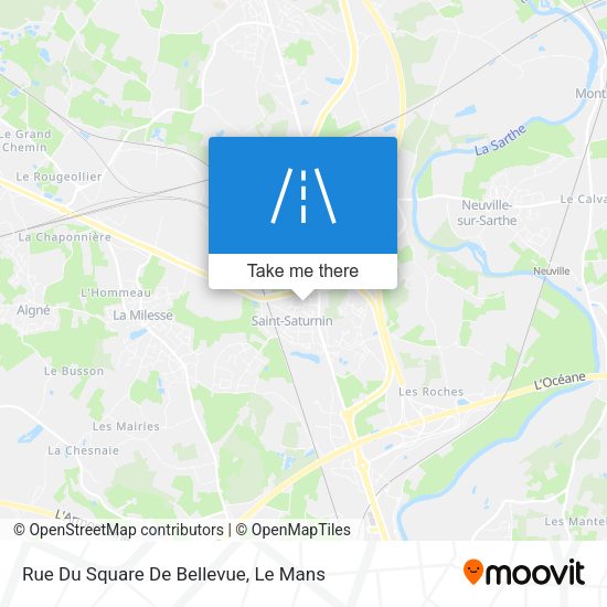 Rue Du Square De Bellevue map