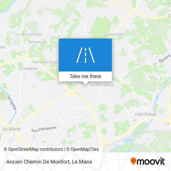 Ancien Chemin De Monfort map