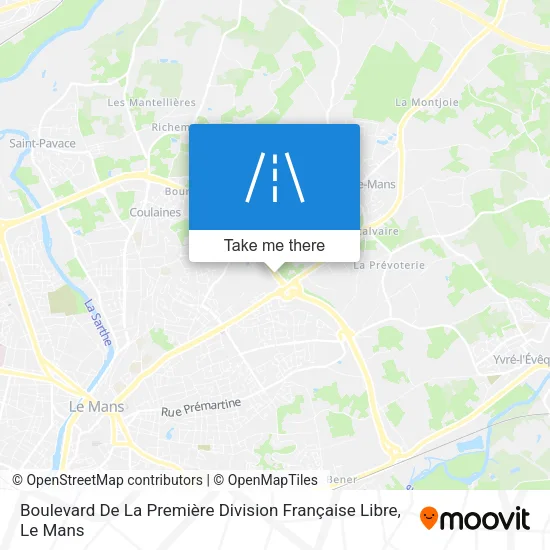 Boulevard De La Première Division Française Libre map